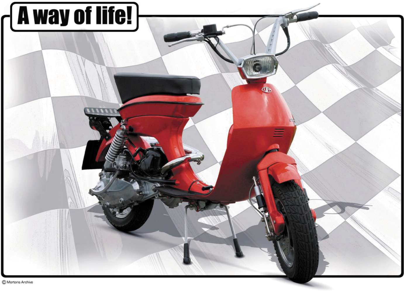 Lambretta Lui Scooter C - A3 Poster / Print